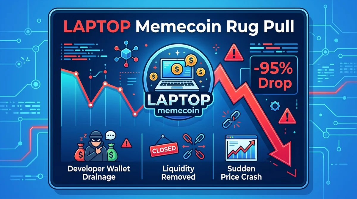 Hunter Biden 的 LAPTOP 模因币暴跌 95%：Rug Pull 指控、链上证据与流动性激励全解析 2026