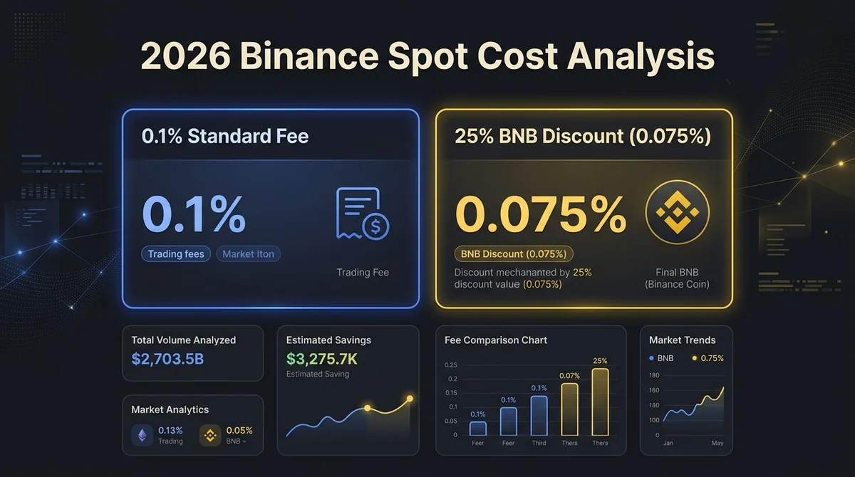 2026 Binance Spot Maker & Taker Cost Analysis: Zero-Fee Pairs, API Rebates, and Settlement Slippage Calculation Guide