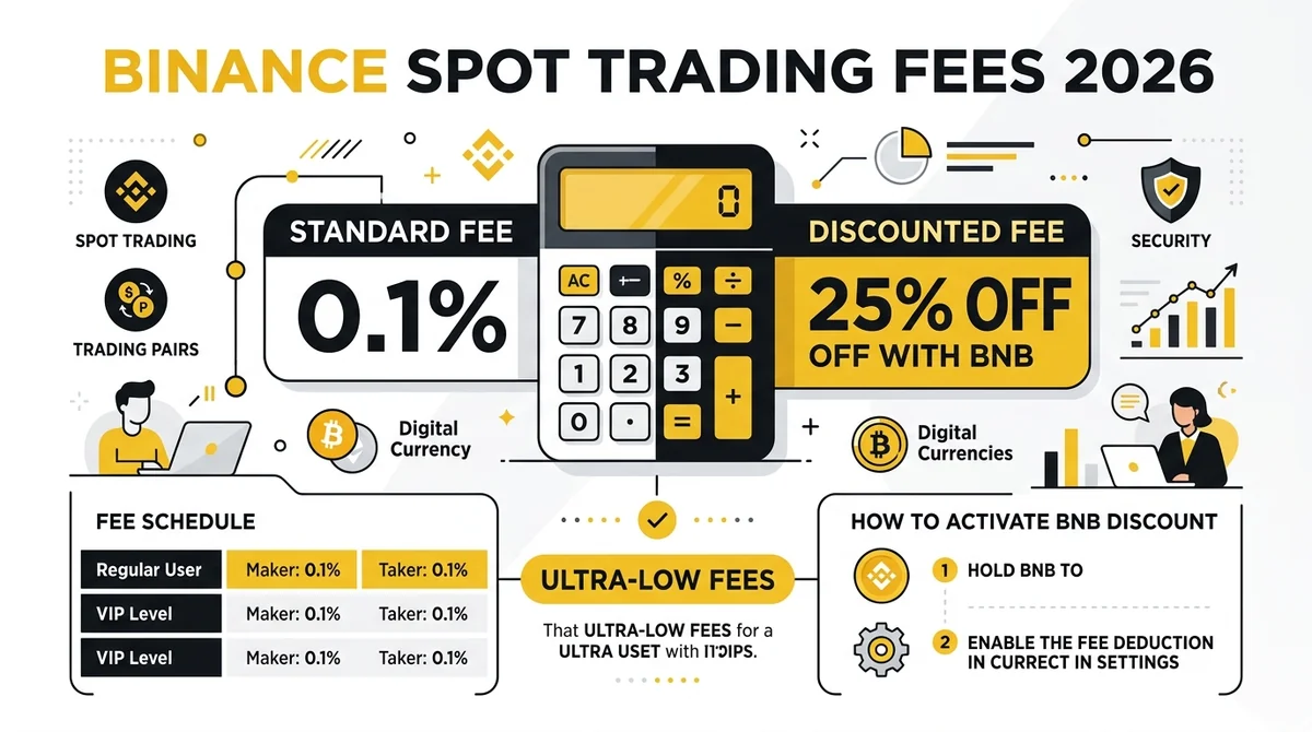 Binance Spot Trading Fee Calculator & Rate Table: 2026 Latest Edition