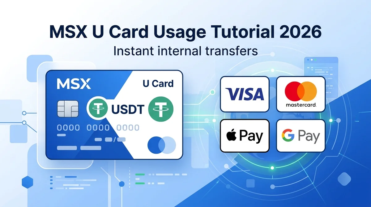 MSX U Card Usage Tutorial 2026: Full Guide to USDT Top-Up & Spending, ATM Withdrawals, and Global Remittances