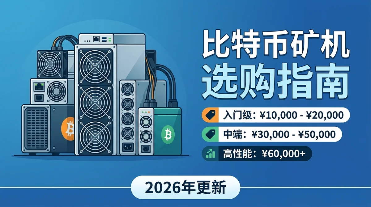 2026年比特币矿机价格与选购指南：从入门到专业矿机成本解析
