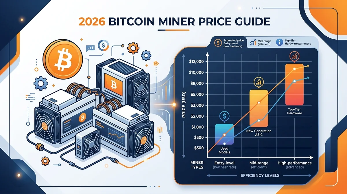2026 Bitcoin Miner Price and Buying Guide: Cost Analysis from Entry-Level to Professional Miners