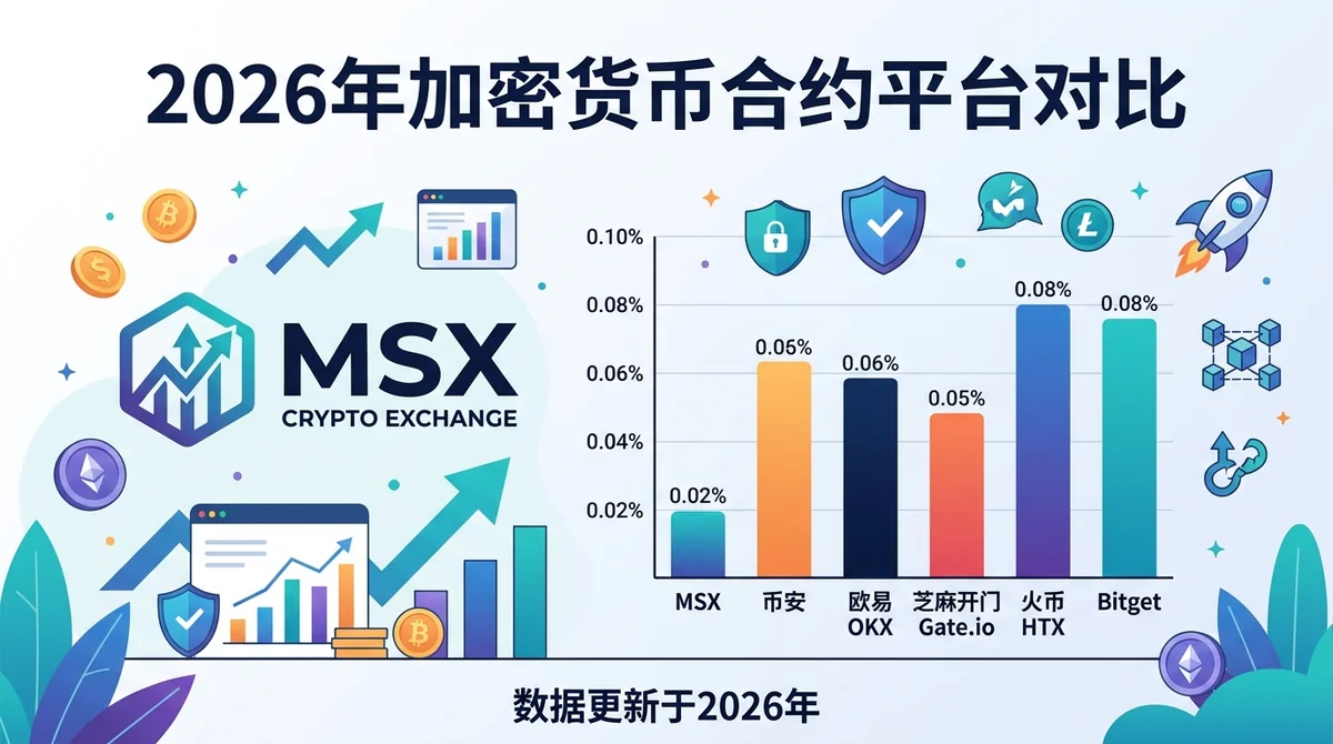 2026年加密货币合约平台对比：MSX、Binance、Bybit、OKX、Gate 费率与功能全面评测