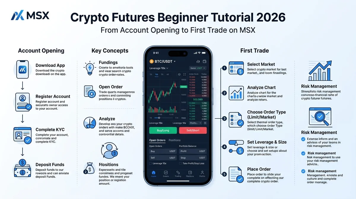 2026 Crypto Futures Beginner Tutorial: Full Guide from Account Opening to First Trade (MSX Platform Practical Edition)