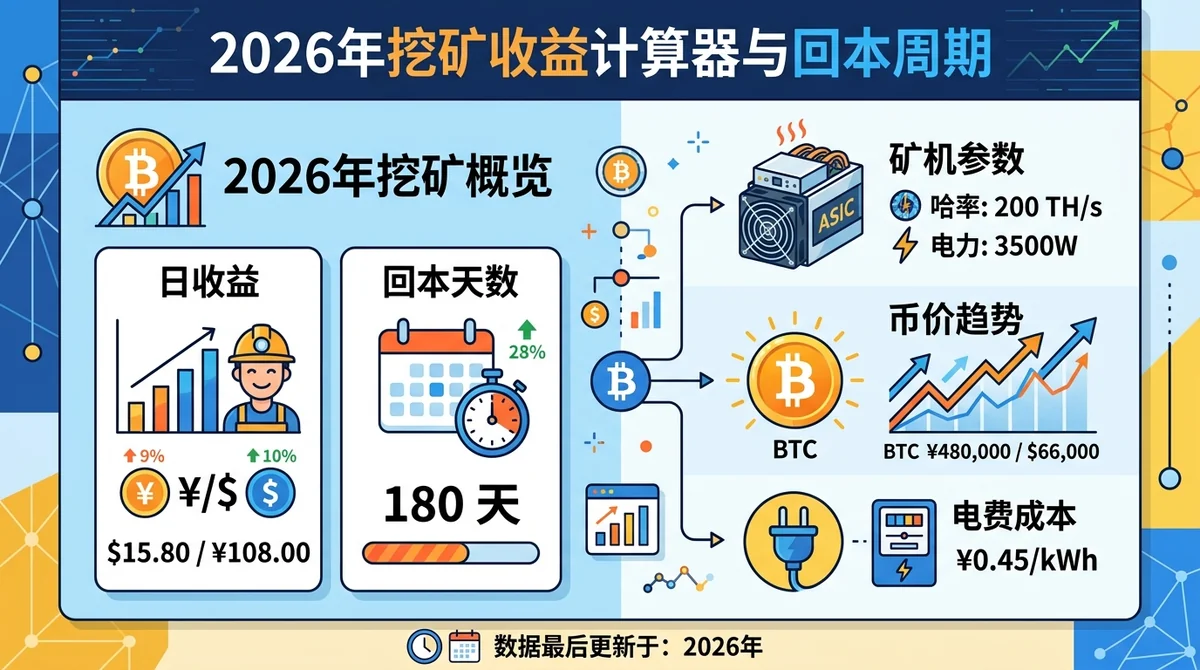 2026年挖矿收益计算器与回本周期：币种、算力、电费全维度测算（MSX平台实操）