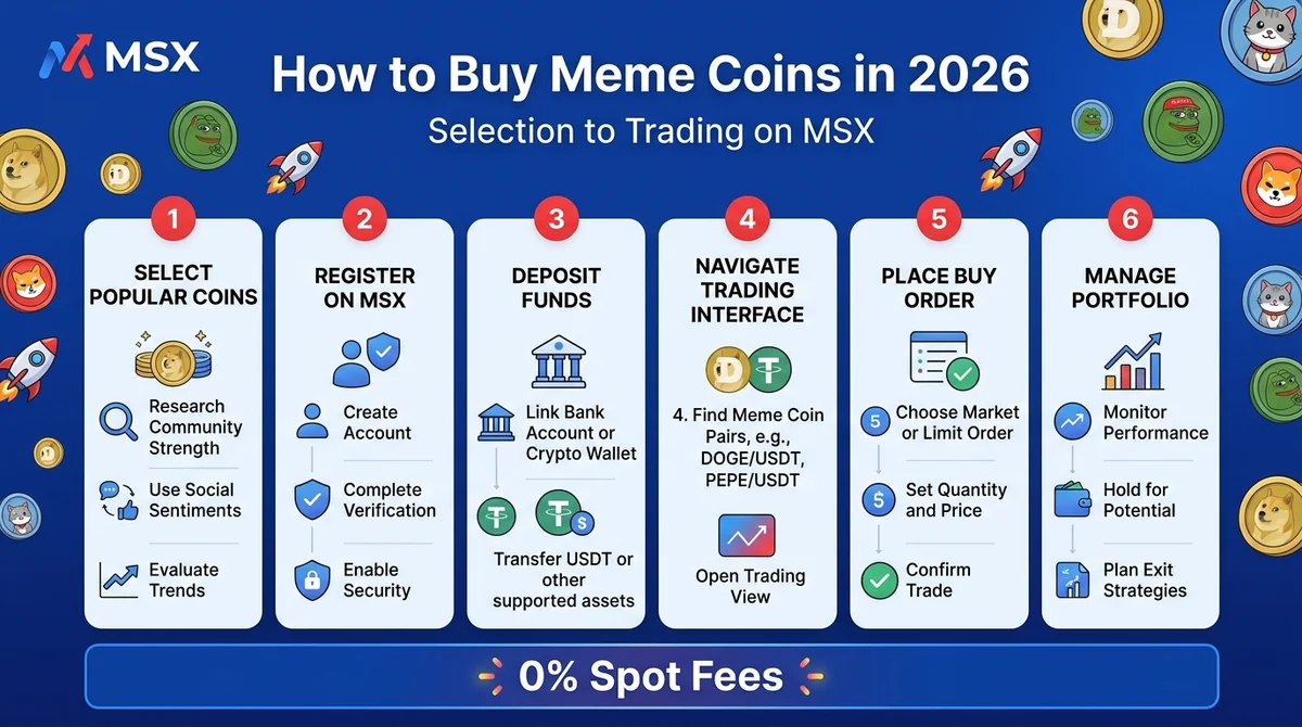 How to Buy Meme Coins in 2026: A Complete Guide from Selection to Trading (MSX Platform Practical Edition)