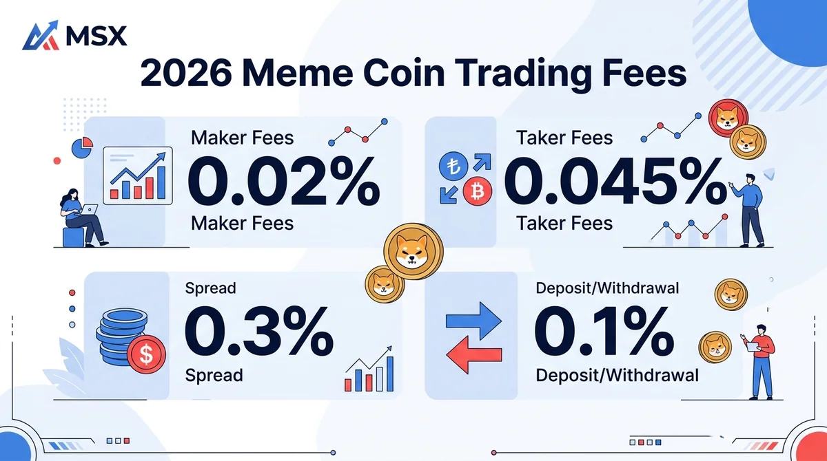 2026 Ultimate Guide to Meme Coin Trading Fees: MSX Futures 0.02%/0.045% and Spot 0.3% Rate Tested