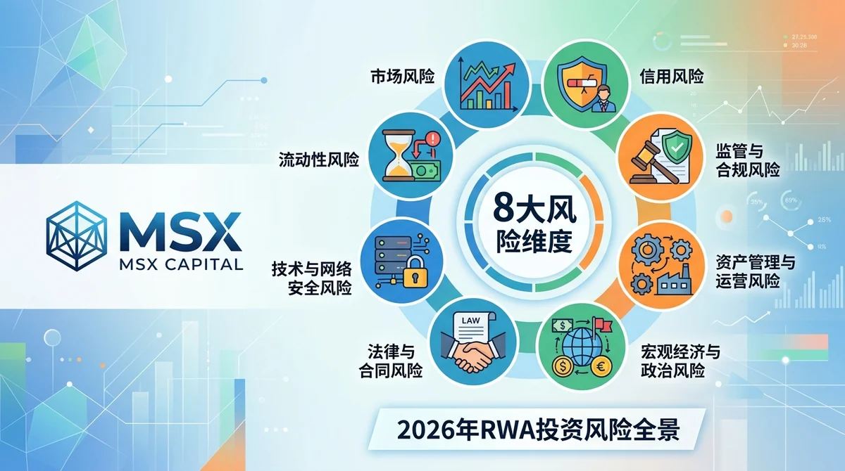 2026年RWA投资风险全景：从资产托管到流动性风险的8大维度与MSX风控实证