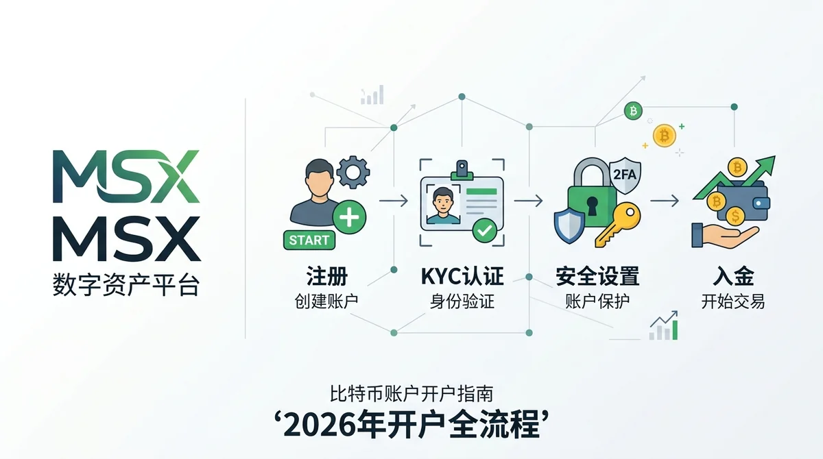 比特币账户怎么开：2026年MSX开户全流程与安全设置深度指南
