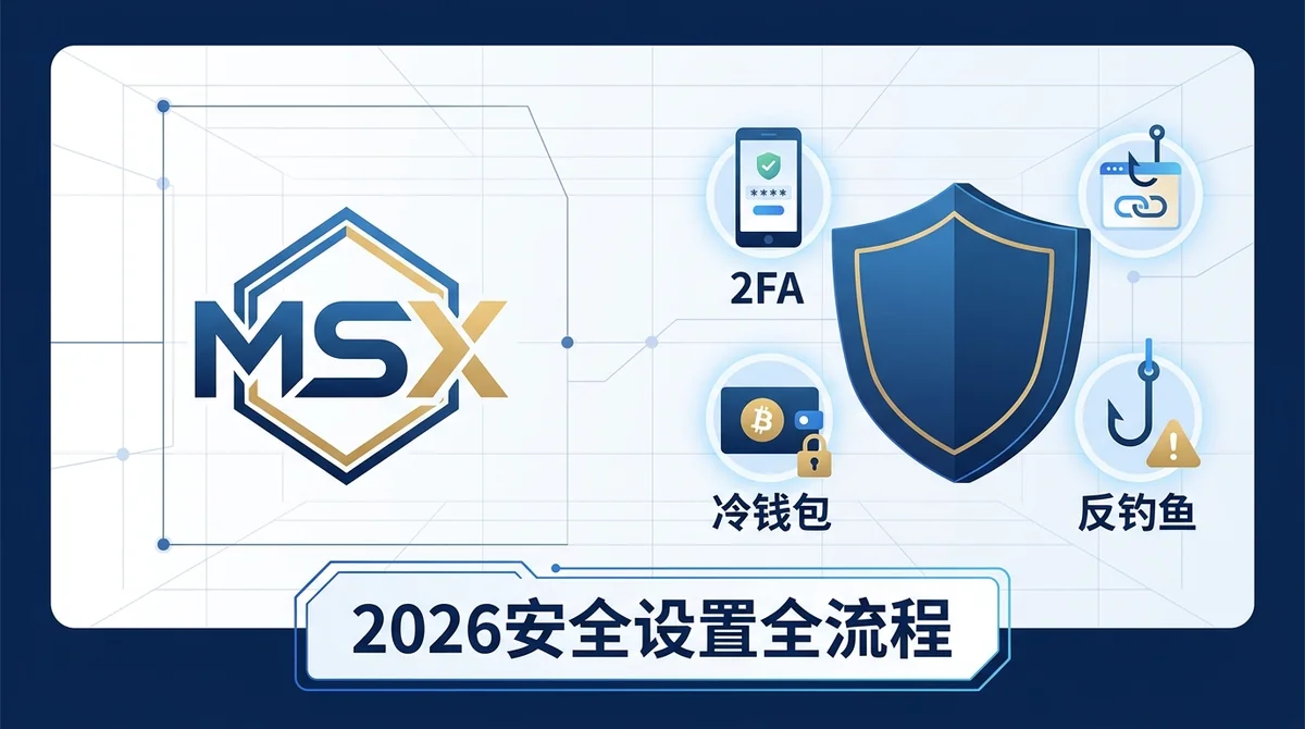 比特币账户安全设置2026：MSX平台2FA、冷钱包与反钓鱼全流程实操