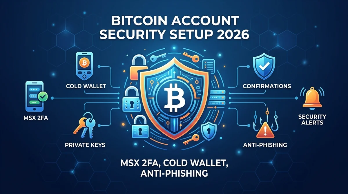 Bitcoin Account Security Setup 2026: MSX Platform 2FA, Cold Wallet, and Anti-Phishing Full Walkthrough