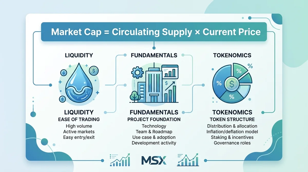 2026 Crypto Market Cap Ranking Methodology: Top 100 Valuation Framework and MSX Tokenized Trading Guide