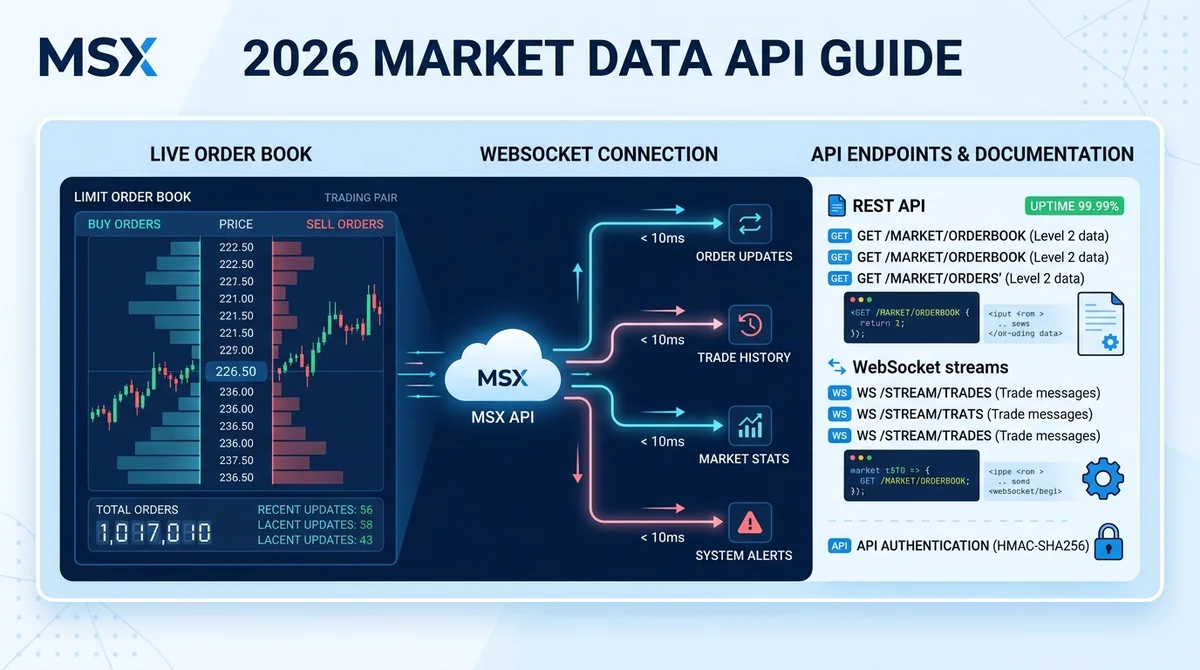 2026 Market Data API Ultimate Guide: Real-Time Market Data Access and MSX Trading Integration