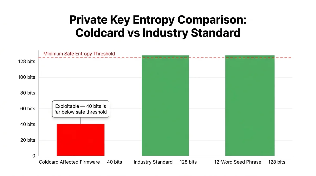 Wide 16:9 horizontal bar chart, clean white background, three vertical bars side by side: first bar in bright red labeled 'Co