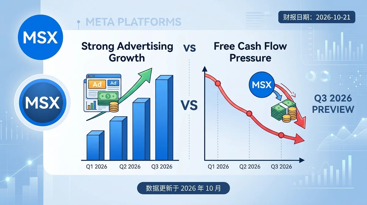 MSX 美股每日观察：Meta 财报前瞻：广告增长强劲但自由现金流承压，AI 通胀或迫使美联储 2027 年前加息