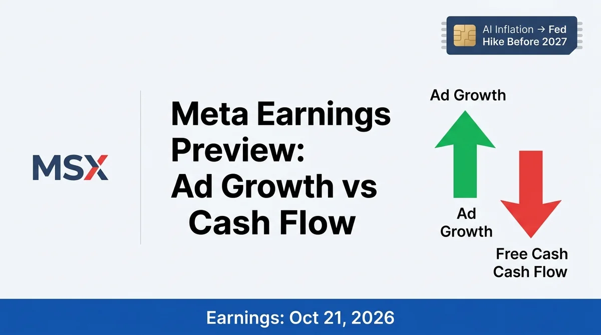 MSX US Stocks Daily Watch: Meta Earnings Preview — Strong Ad Growth but Free Cash Flow Under Pressure, AI Inflation Could Force a Fed Rate Hike Before 2027