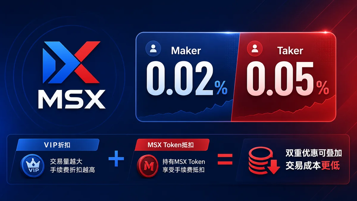 MSX合约手续费多少？2026年Maker/Taker费率详解与优化指南