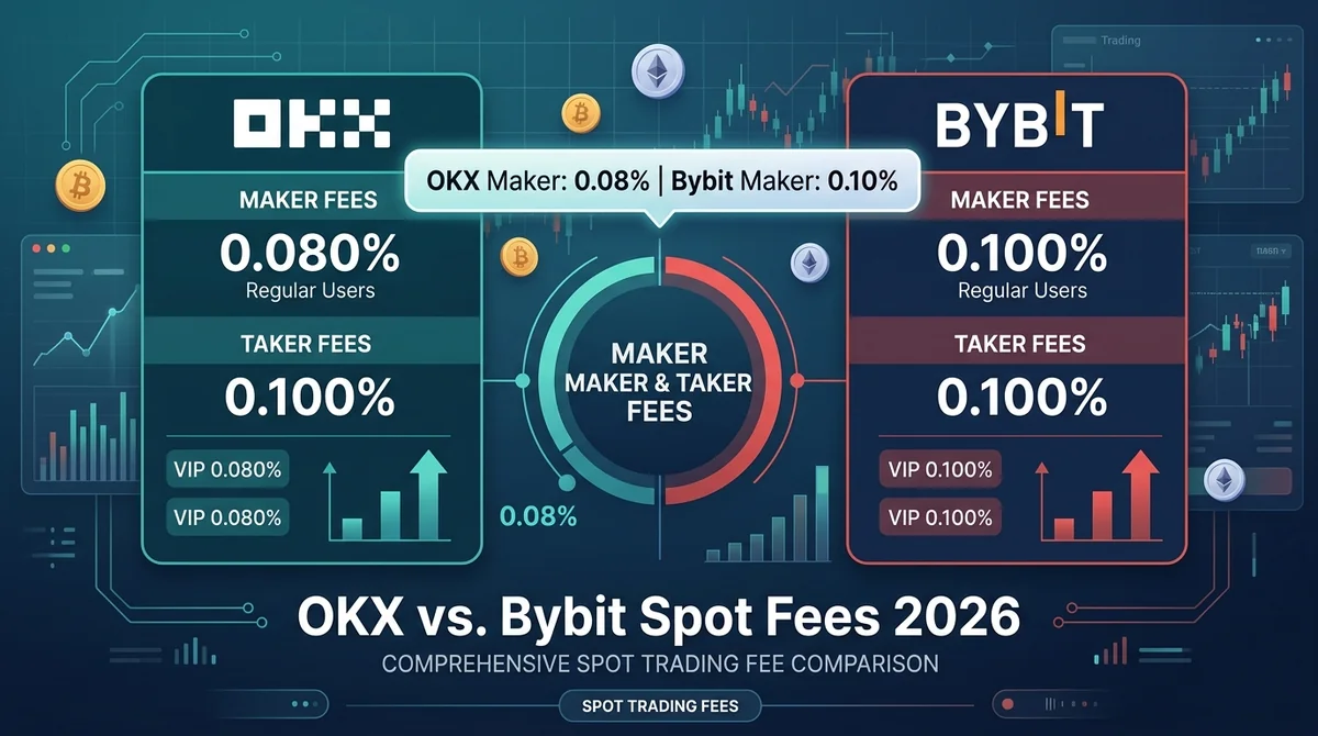 OKX vs. Bybit Spot Fees 2026: How to Compare Maker, Taker, and Retail Trading Costs