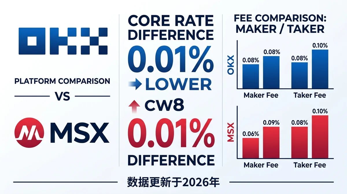 OKX vs MSX Futures Fees Deep Comparison 2026: Which Platform Costs Less to Trade?