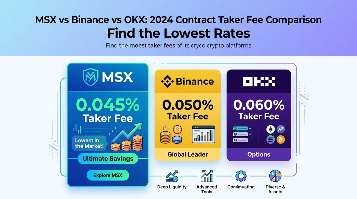 2026台湾合约平台手续费最低排名：MSX、Binance、OKX实测对比