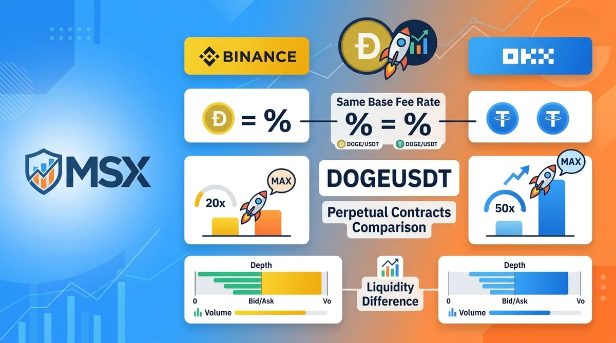 2026 DOGEUSDT永续合约交易指南：Binance与OKX费率、杠杆与流动性对比