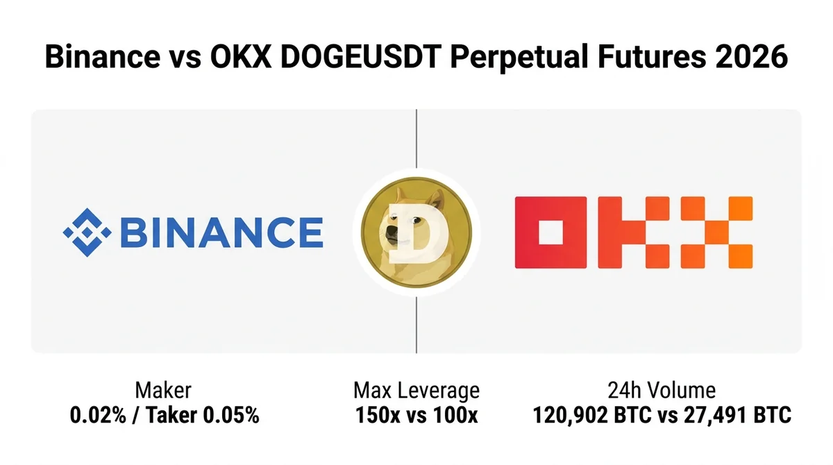 2026 DOGEUSDT Perpetual Futures Trading Guide: Binance vs OKX Fees, Leverage & Liquidity Comparison