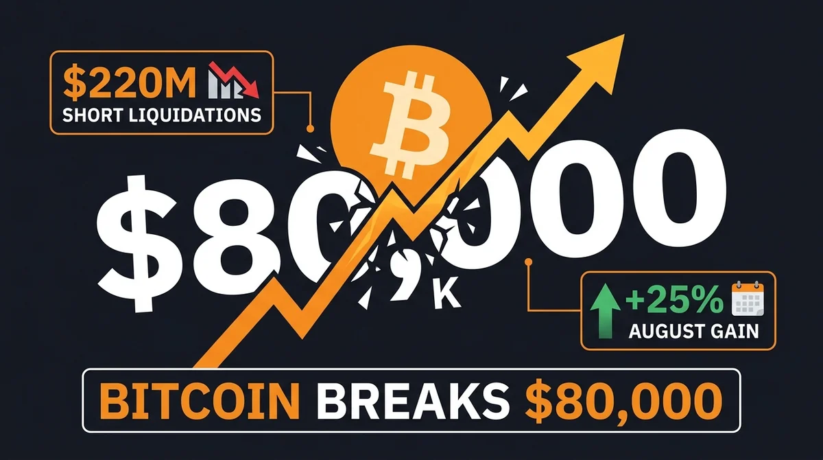 Why Is the Crypto Market Up Today? Bitcoin Breaks $80,000, $220M in Short Liquidations, and Strive Adds to Holdings 2026