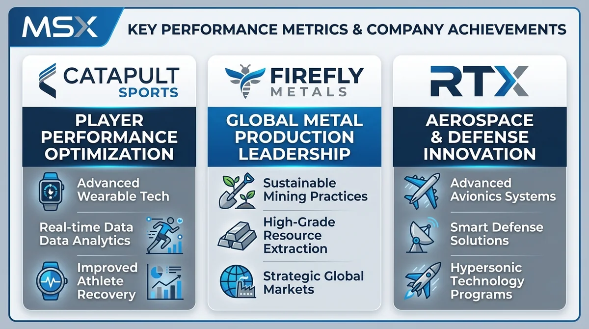 MSX US Stock Daily Watch: Catapult Sports, FireFly Metals, and RTX: Catapult Completes 3 Acquisitions Doubling Scale, FireFly Releases Green Bay PEA, and RTX Backlog at $289 Billion